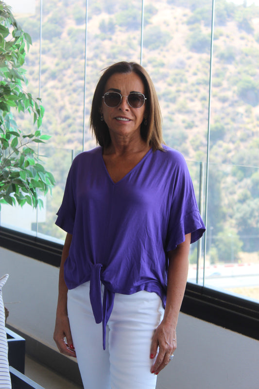Polera Amarra Morada
